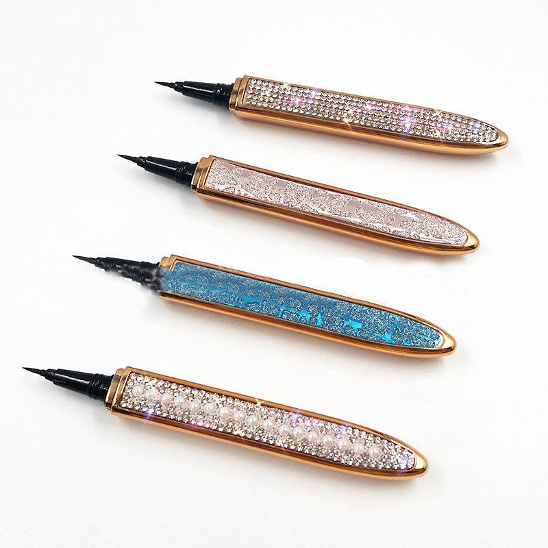 Black Fluorescent Eyeliner Pen with Diamond - Eye Makeup Cosmetic