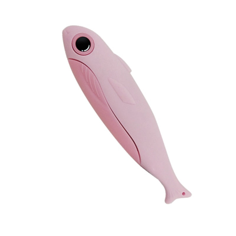 Portable Ceramic Folding Fruit Knife with Plastic Handle - Pink & Blue