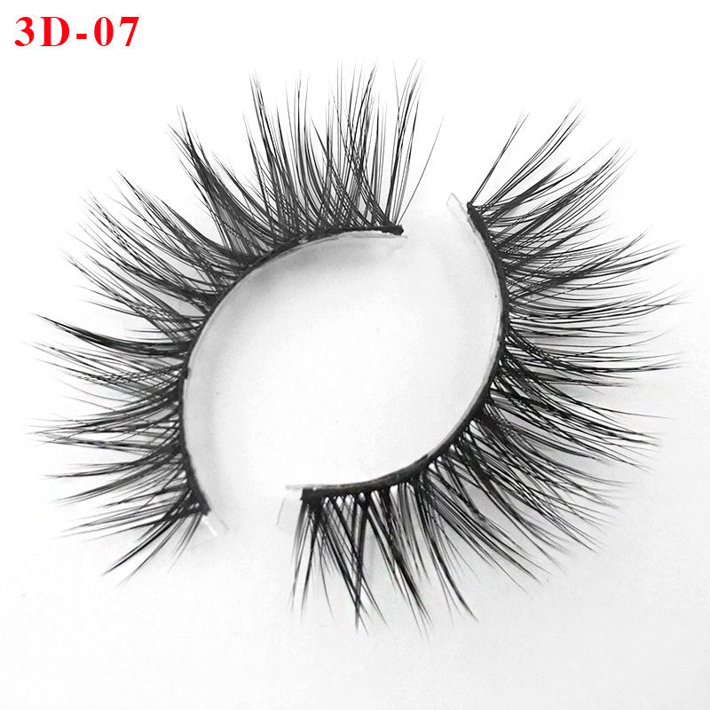 3D Princess False Eyelashes with Thick Lashes - Handmade Fiber Pair