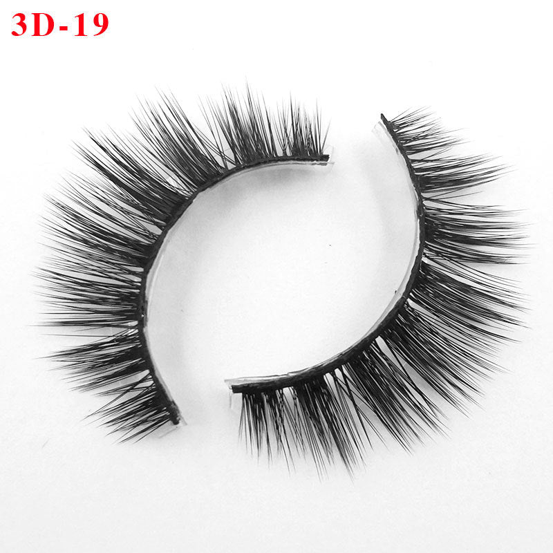 3D Princess False Eyelashes with Thick Lashes - Handmade Fiber Pair