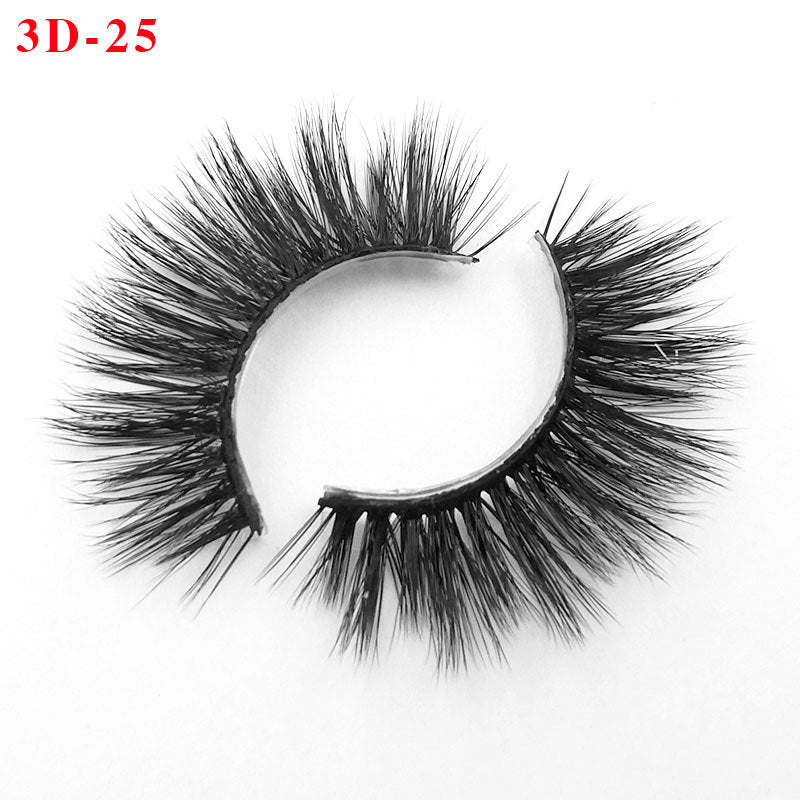 3D Princess False Eyelashes with Thick Lashes - Handmade Fiber Pair