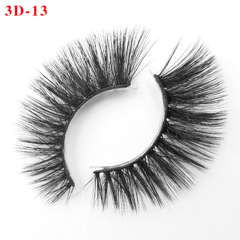 3D Princess False Eyelashes with Thick Lashes - Handmade Fiber Pair