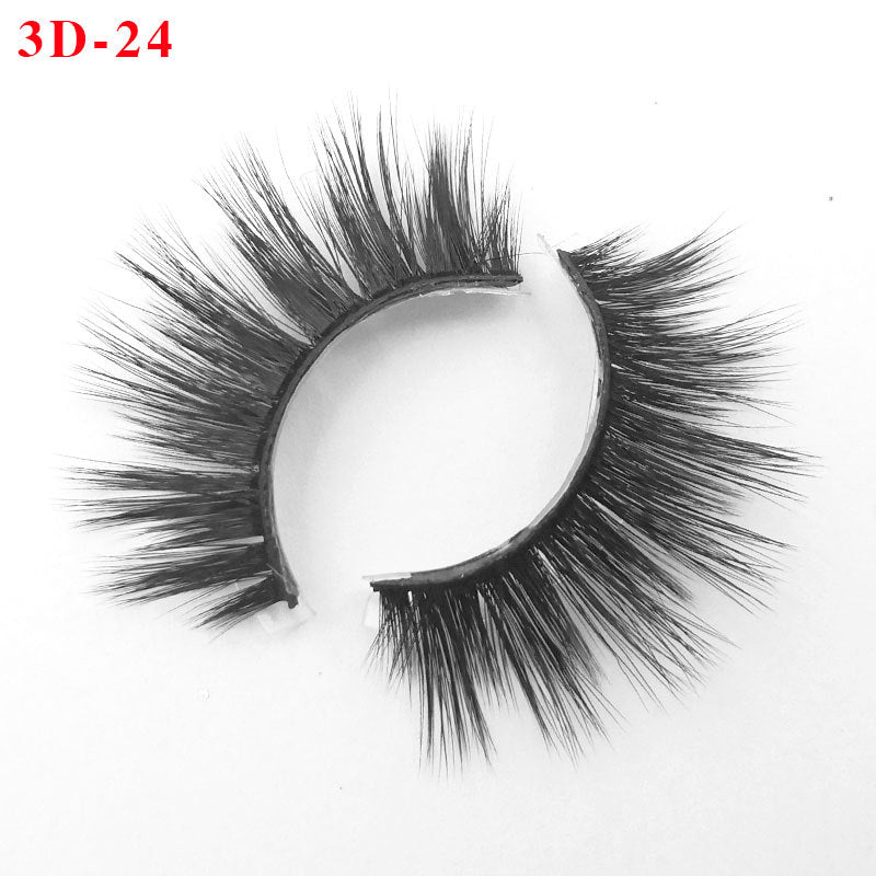 3D Princess False Eyelashes with Thick Lashes - Handmade Fiber Pair