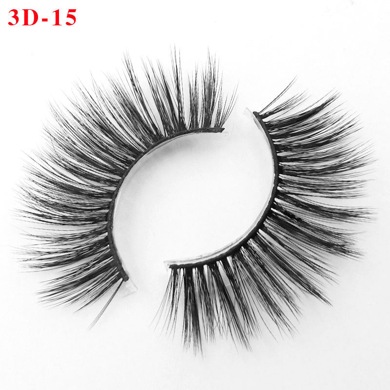 3D Princess False Eyelashes with Thick Lashes - Handmade Fiber Pair