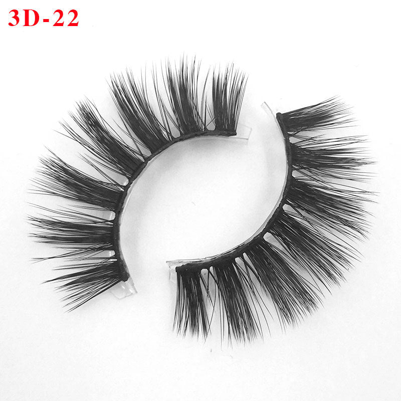 3D Princess False Eyelashes with Thick Lashes - Handmade Fiber Pair