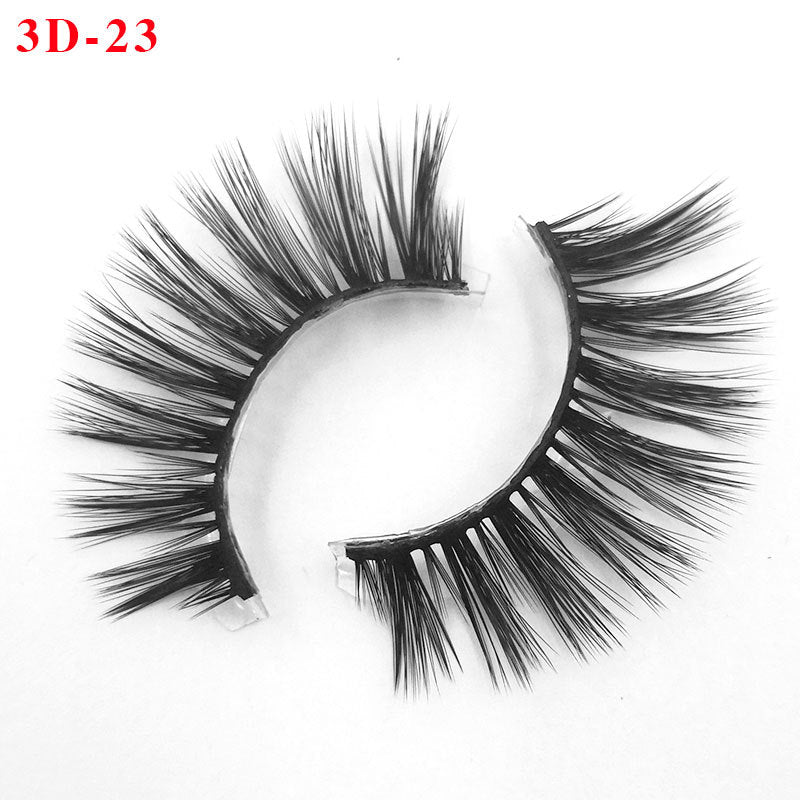 3D Princess False Eyelashes with Thick Lashes - Handmade Fiber Pair