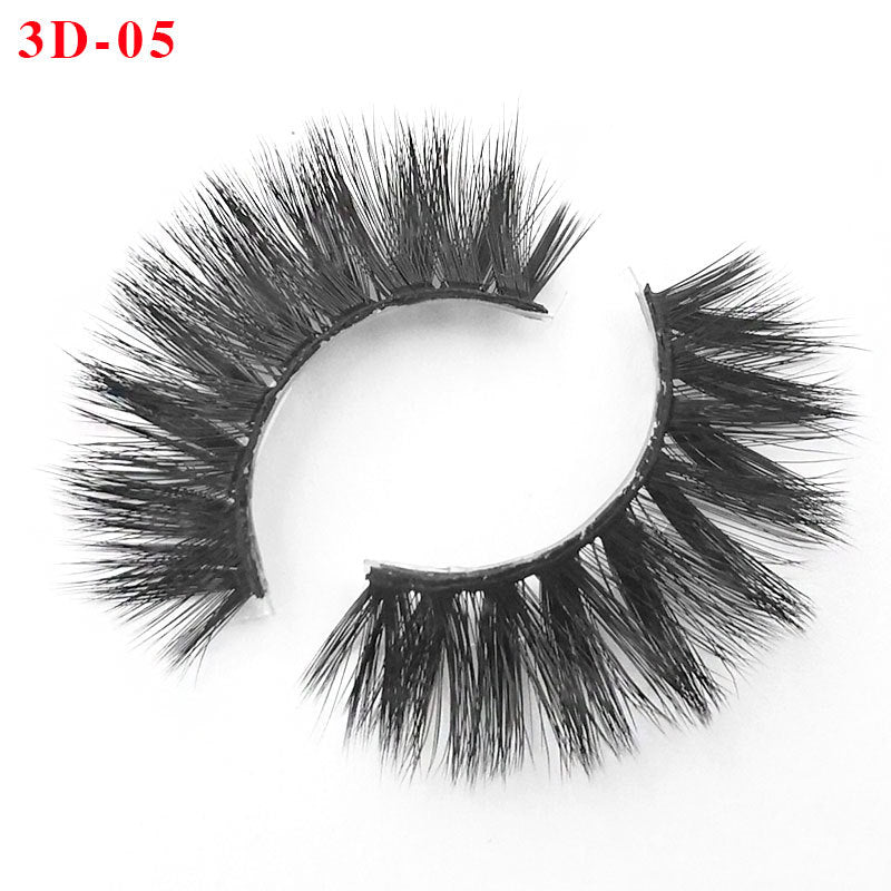 3D Princess False Eyelashes with Thick Lashes - Handmade Fiber Pair