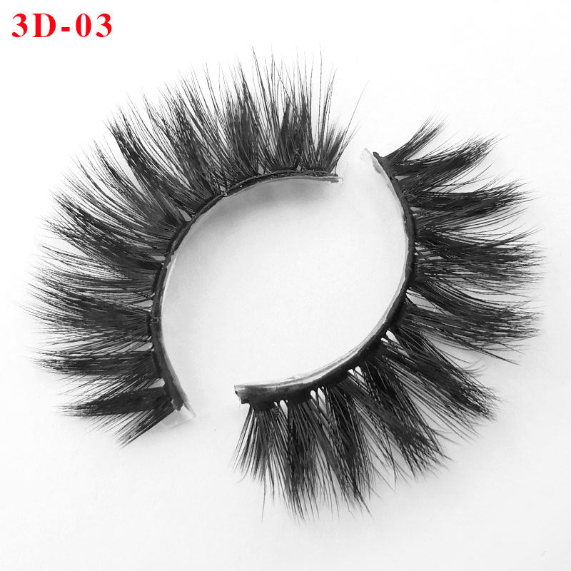 3D Princess False Eyelashes with Thick Lashes - Handmade Fiber Pair