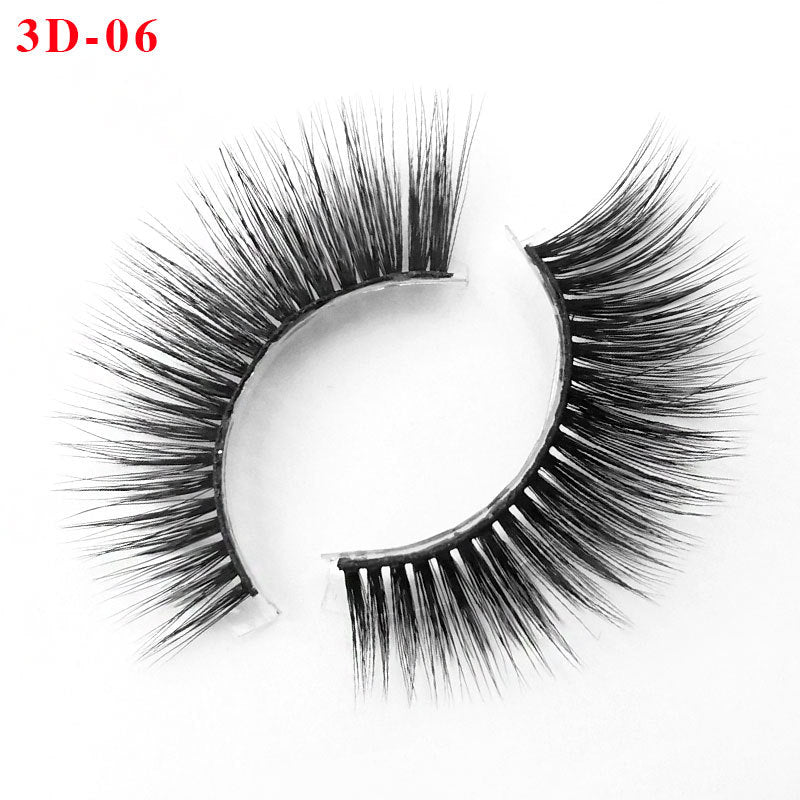 3D Princess False Eyelashes with Thick Lashes - Handmade Fiber Pair