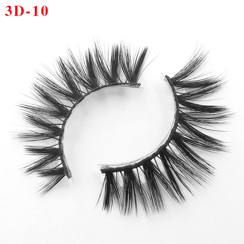 3D Princess False Eyelashes with Thick Lashes - Handmade Fiber Pair