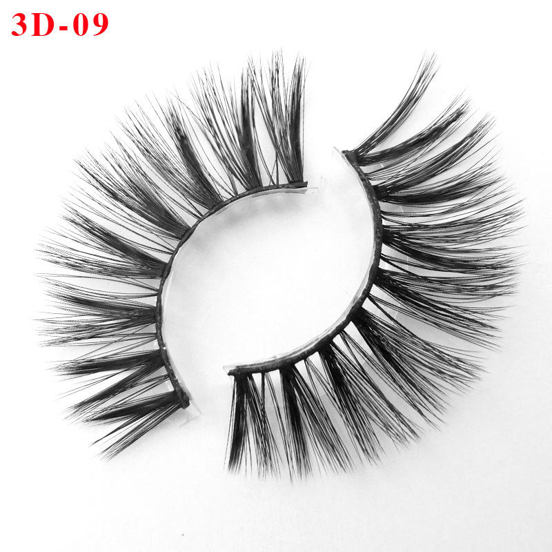 3D Princess False Eyelashes with Thick Lashes - Handmade Fiber Pair