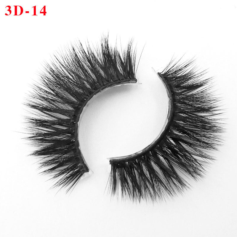 3D Princess False Eyelashes with Thick Lashes - Handmade Fiber Pair