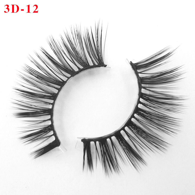 3D Princess False Eyelashes with Thick Lashes - Handmade Fiber Pair