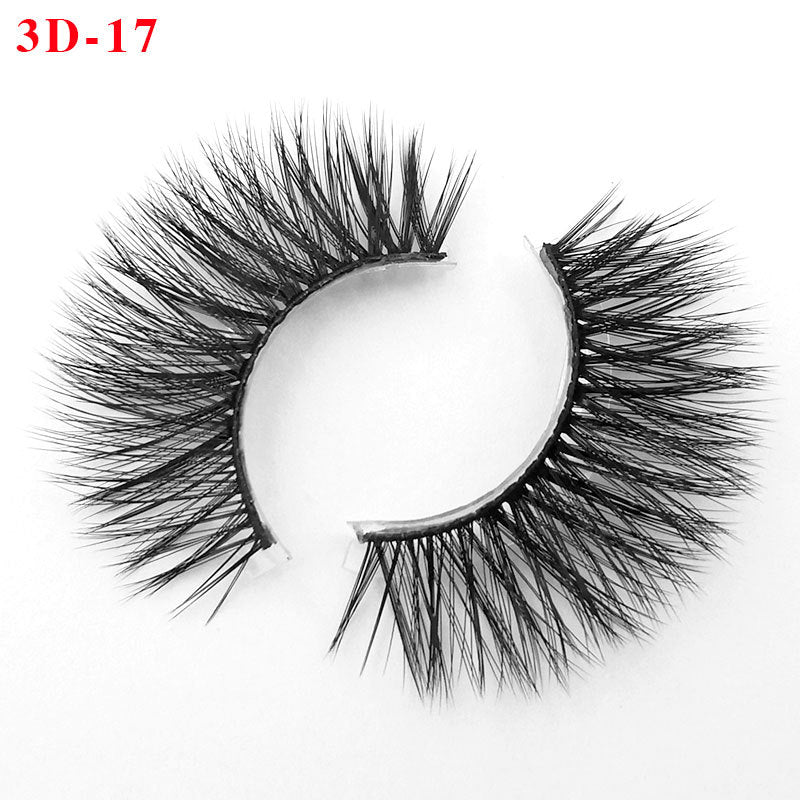 3D Princess False Eyelashes with Thick Lashes - Handmade Fiber Pair