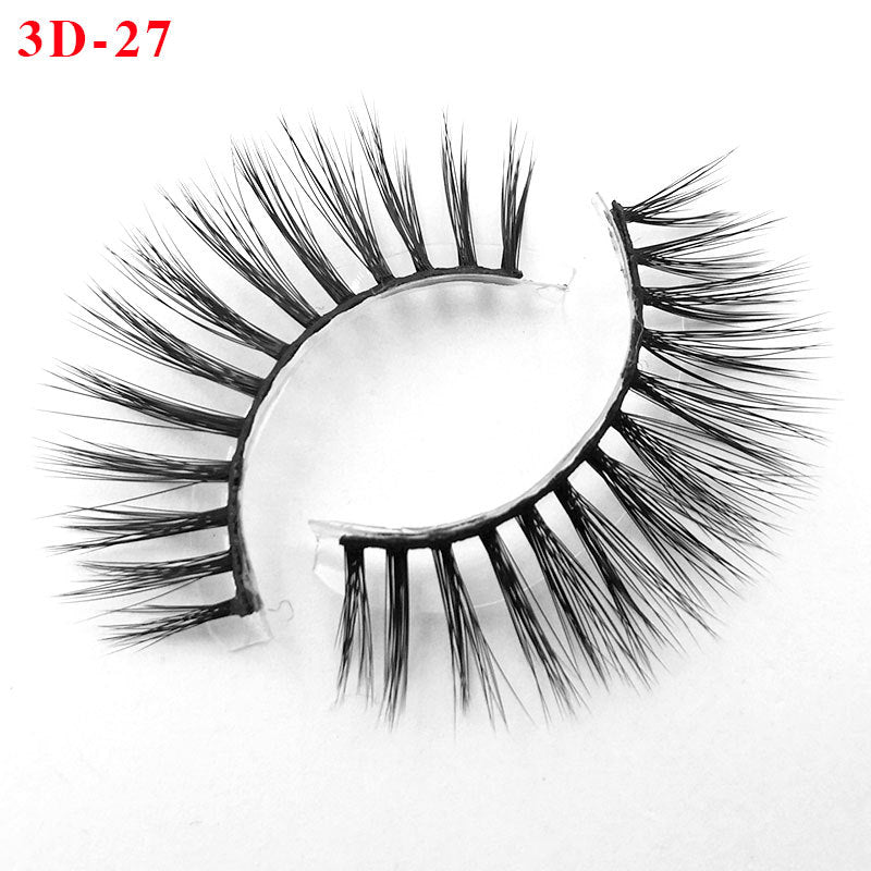 3D Princess False Eyelashes with Thick Lashes - Handmade Fiber Pair