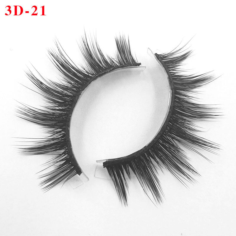 3D Princess False Eyelashes with Thick Lashes - Handmade Fiber Pair