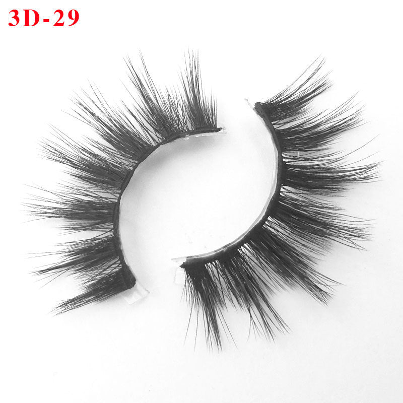 3D Princess False Eyelashes with Thick Lashes - Handmade Fiber Pair