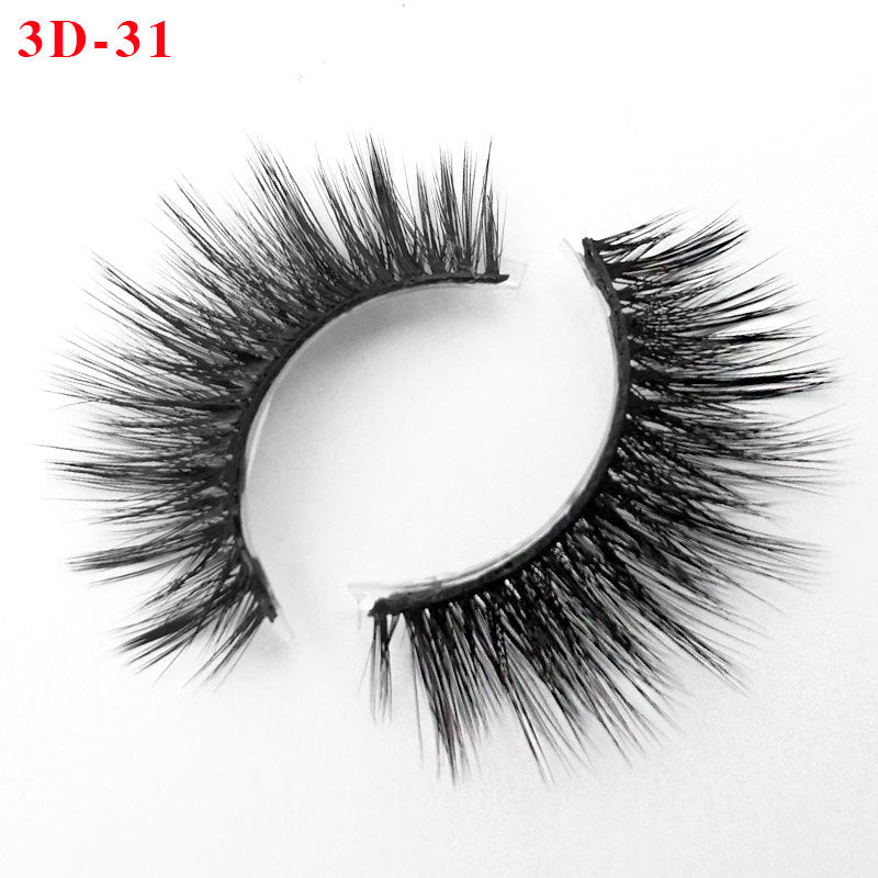 3D Princess False Eyelashes with Thick Lashes - Handmade Fiber Pair