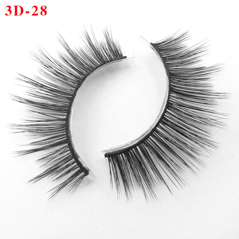 3D Princess False Eyelashes with Thick Lashes - Handmade Fiber Pair
