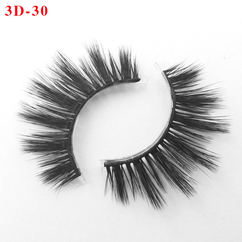 3D Princess False Eyelashes with Thick Lashes - Handmade Fiber Pair
