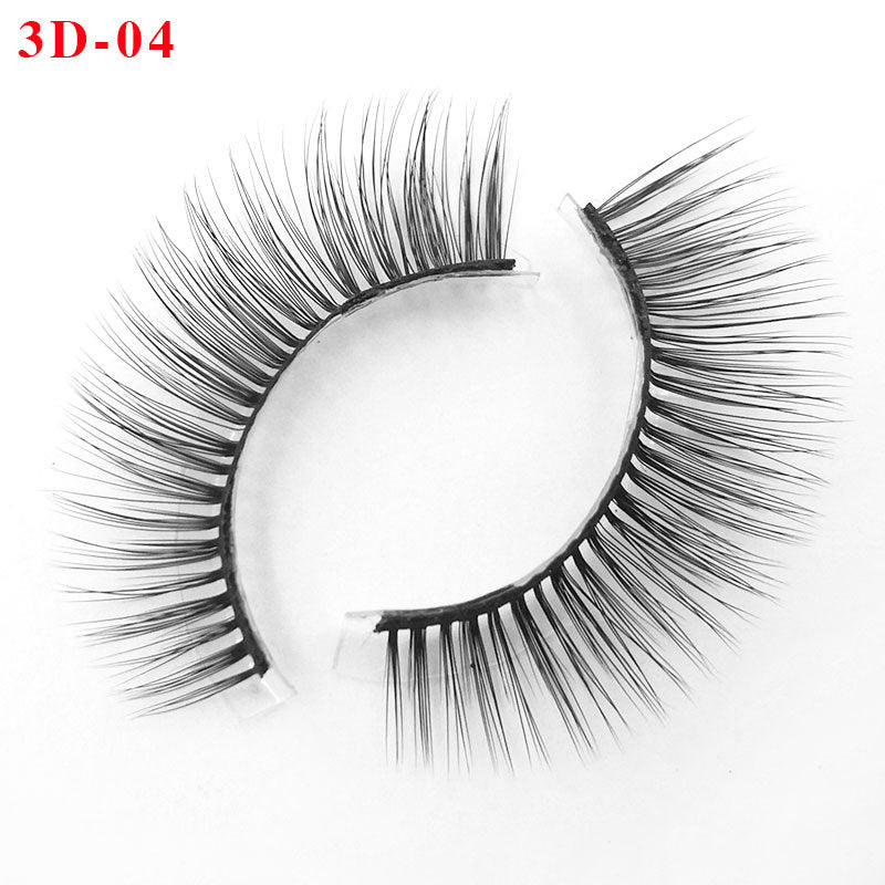 3D Princess False Eyelashes with Thick Lashes - Handmade Fiber Pair