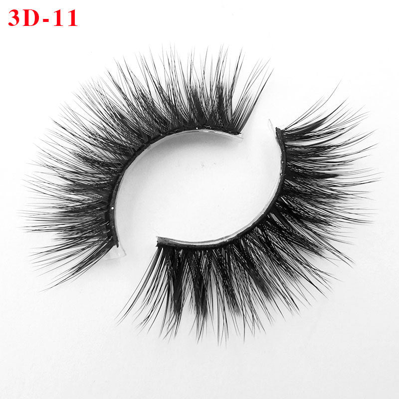3D Princess False Eyelashes with Thick Lashes - Handmade Fiber Pair