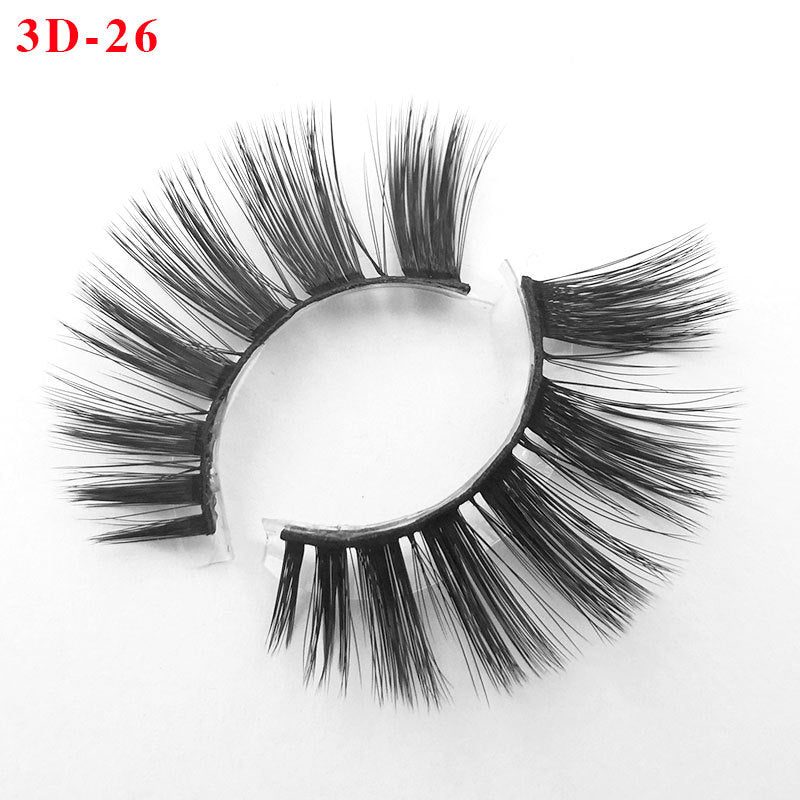 3D Princess False Eyelashes with Thick Lashes - Handmade Fiber Pair