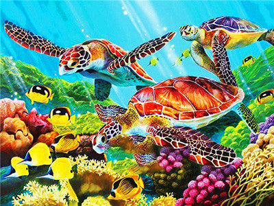 Tortoise Animal Home Decor Embroidery Diamond Painting Wall Art