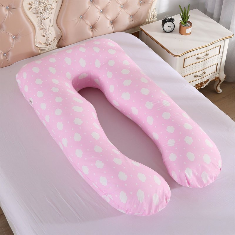 Pregnancy & Maternity Support Pillow - Removable & Washable Cotton U-Shape