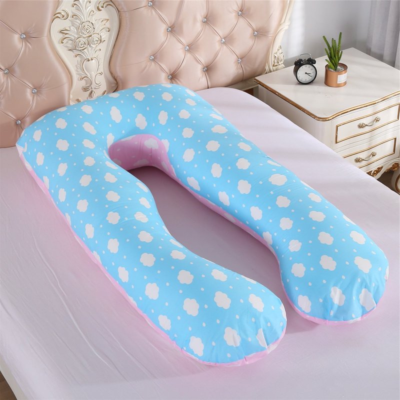 Pregnancy & Maternity Support Pillow - Removable & Washable Cotton U-Shape