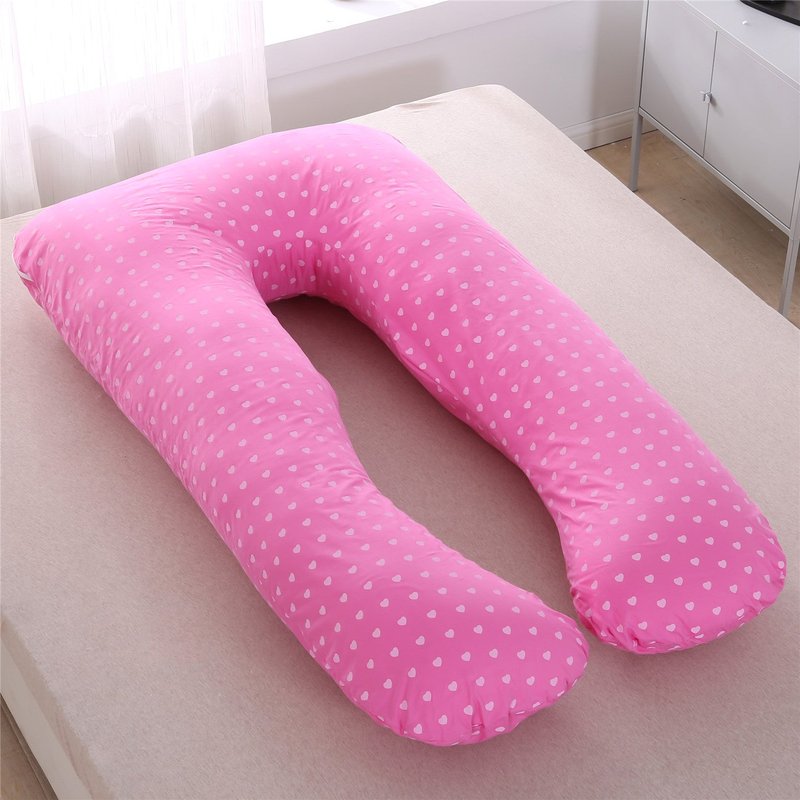 Pregnancy & Maternity Support Pillow - Removable & Washable Cotton U-Shape