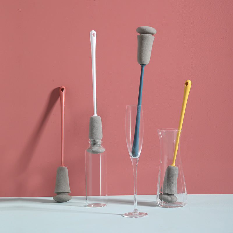 Long Handle Cup Brush Cleaning Tool for Kitchen & Household Uses
