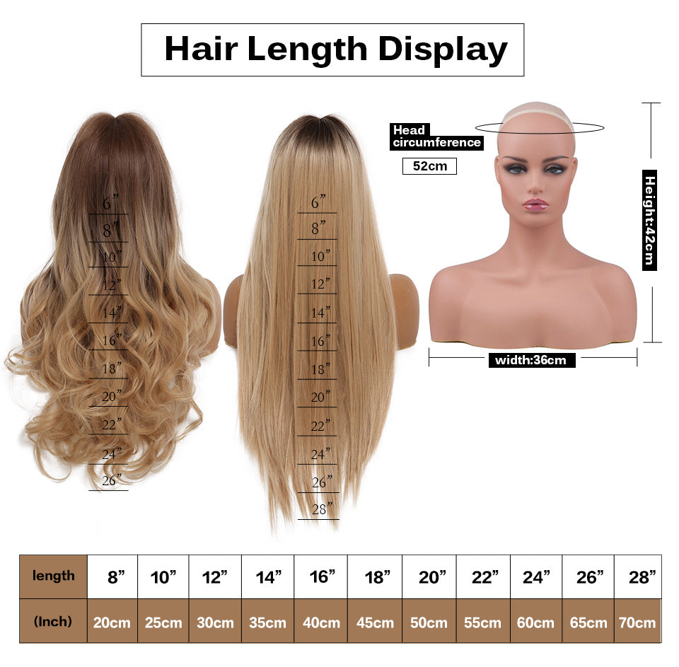 White Curly Long Hair Wig - 24 inch, 150% Density