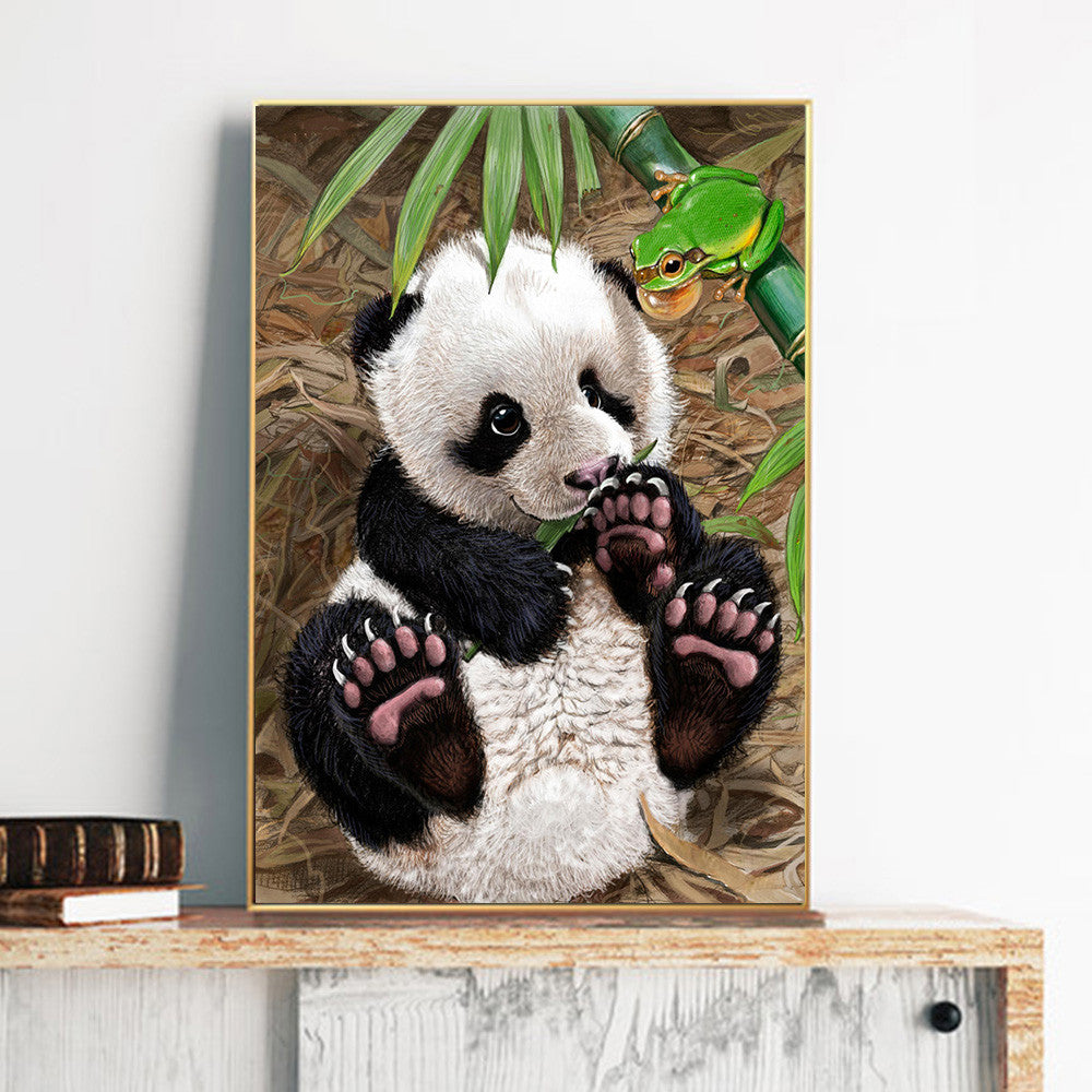 Diamond Painting Kit Full Drill Cross Stitch Art Home Decor - Panda Design
