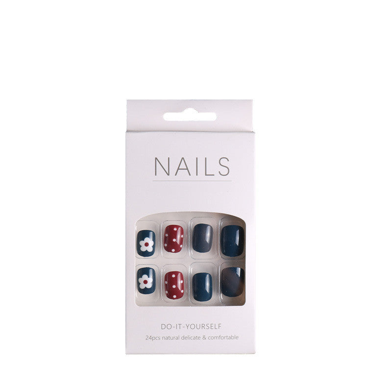 Nail Patch & Glue Type Nail Art Stickers - 24 Pieces