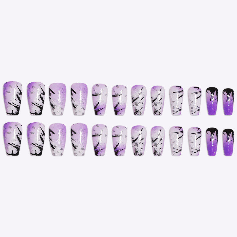 Ballet Coffin False Nails - Dream Purple
