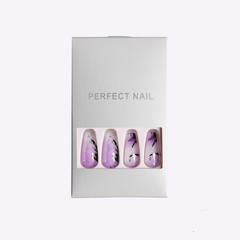 Ballet Coffin False Nails - Dream Purple