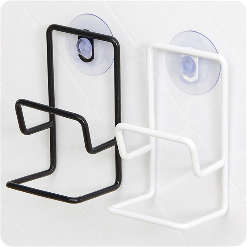 Kitchen Sink Sponge Drain Rack with Suction Cups - Wall Mount Storage Organizer