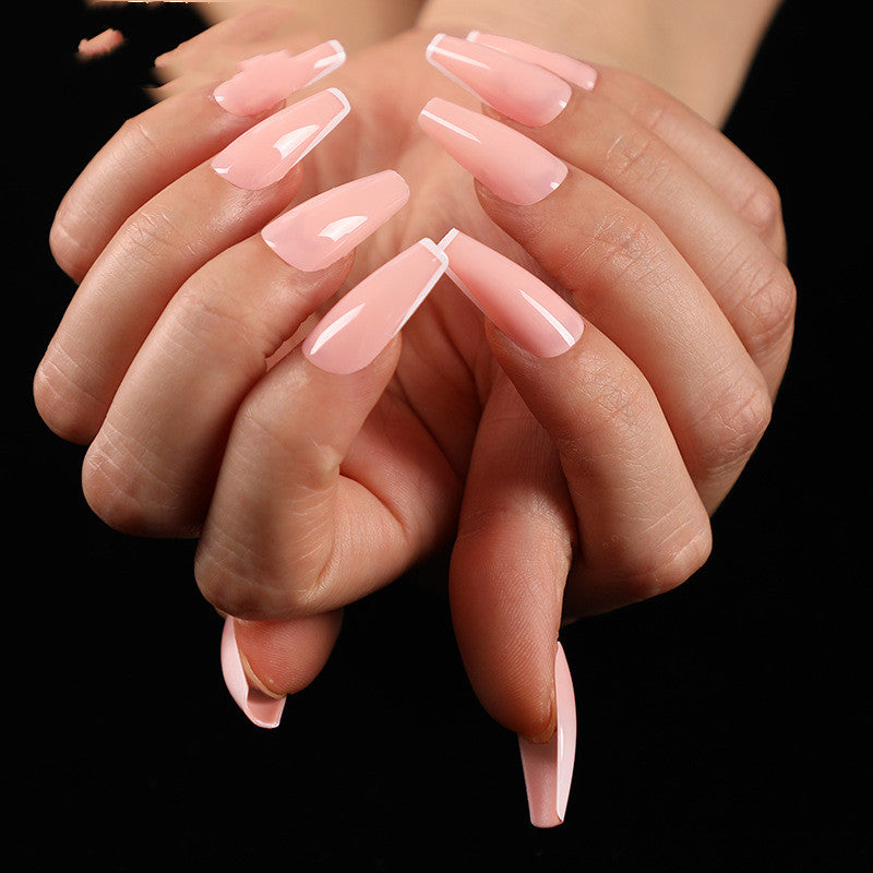 Gradient French Ballet Nail Wraps - Pink False Nails for Nail Art