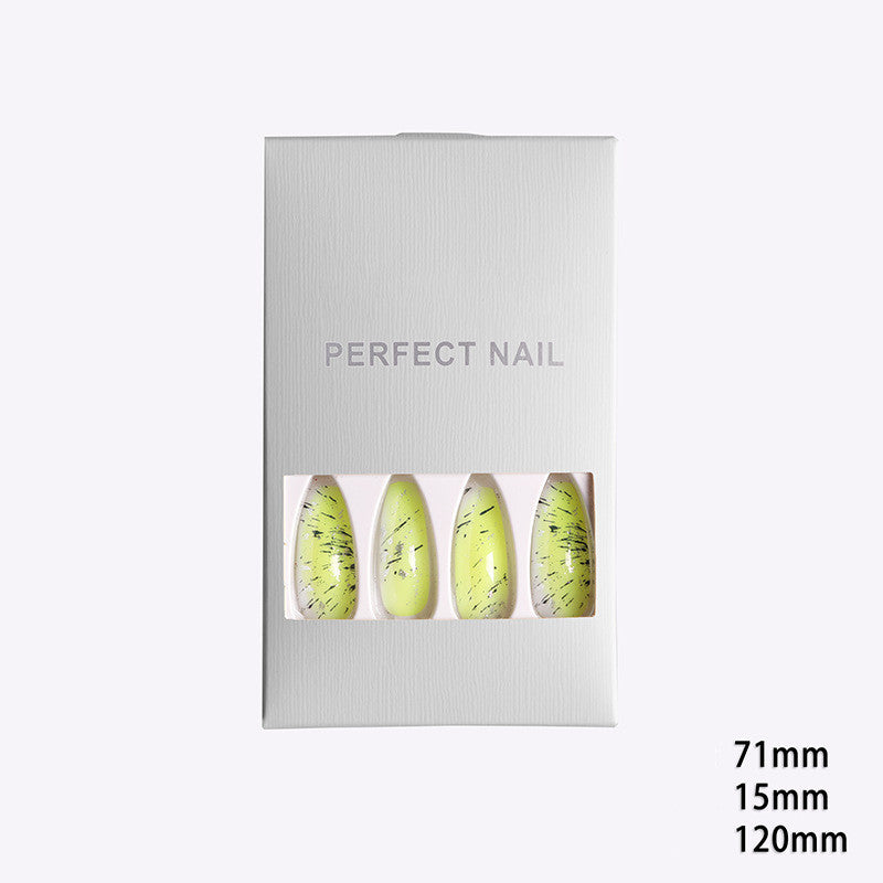 Transparent False Nails - Green