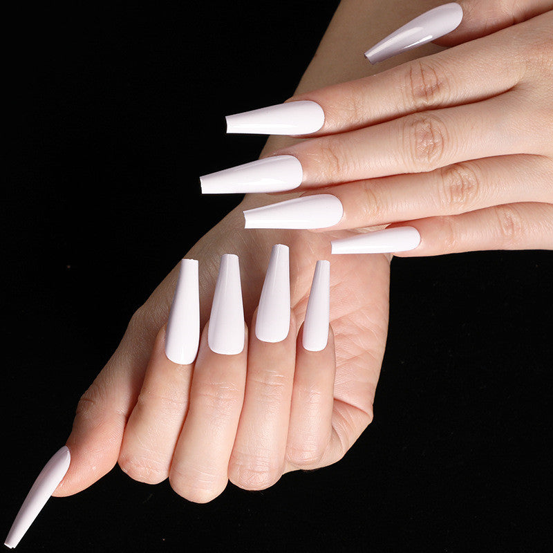 Colorful Nail Art Stickers - Coffin & Ballet Fake Nail Wraps Set