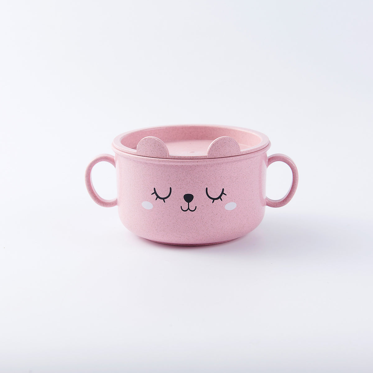 Children's Anti-Scalding Binaural Wheat Straw Bowl - Safe, Eco-Friendly Infant Dinnerware