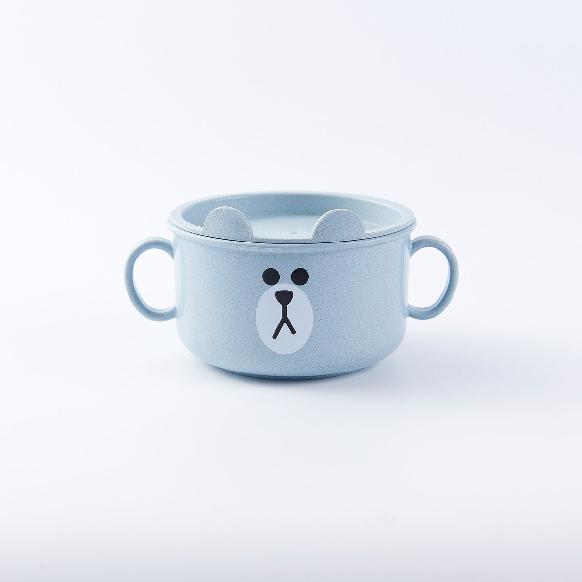 Children's Anti-Scalding Binaural Wheat Straw Bowl - Safe, Eco-Friendly Infant Dinnerware