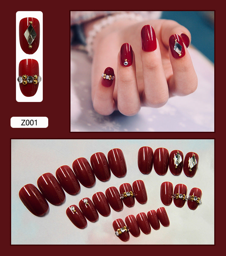 Nail Patches Fake Nails Stickers Set - Assorted Colors, Long-Lasting
