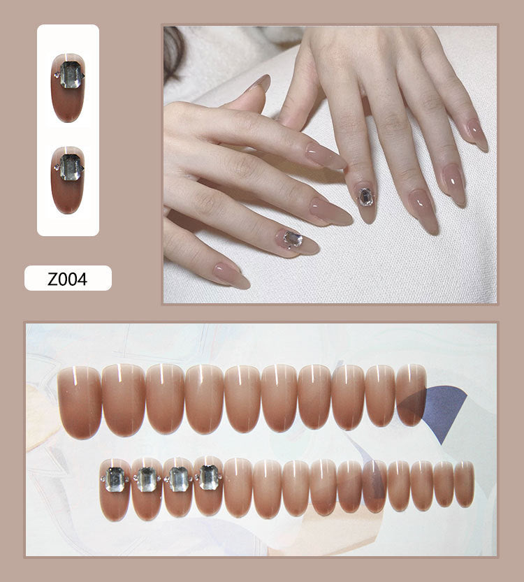 Nail Patches Fake Nails Stickers Set - Assorted Colors, Long-Lasting