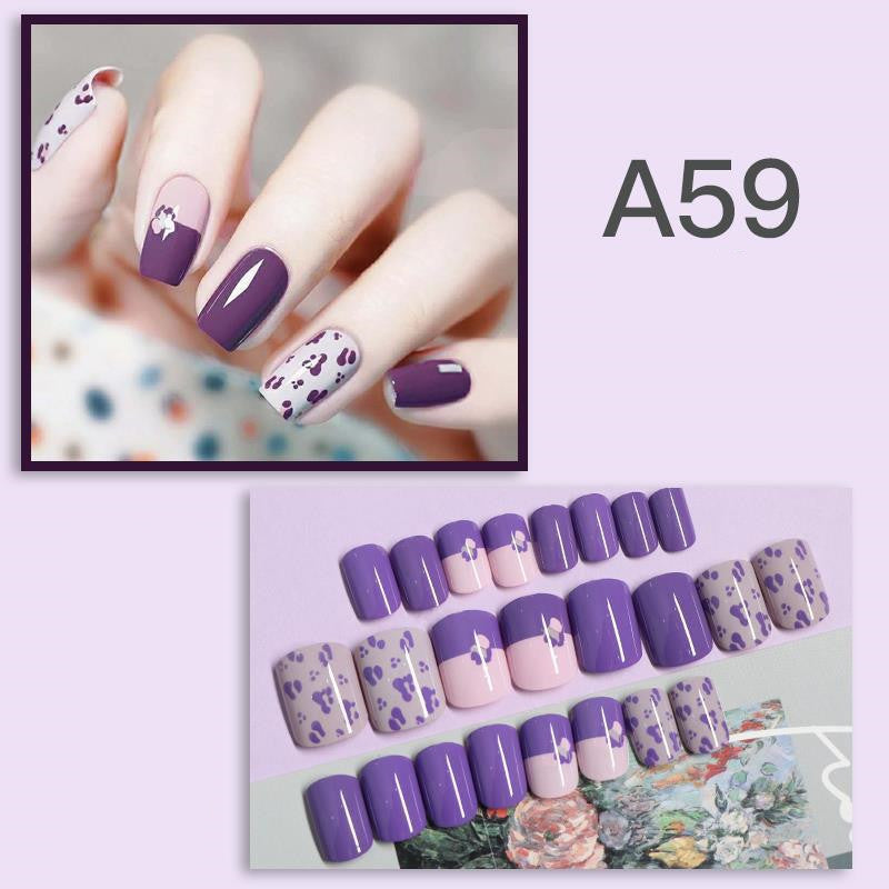Nail Art Stickers & Decals - Removable Nail Patch Set for Creative Manicure