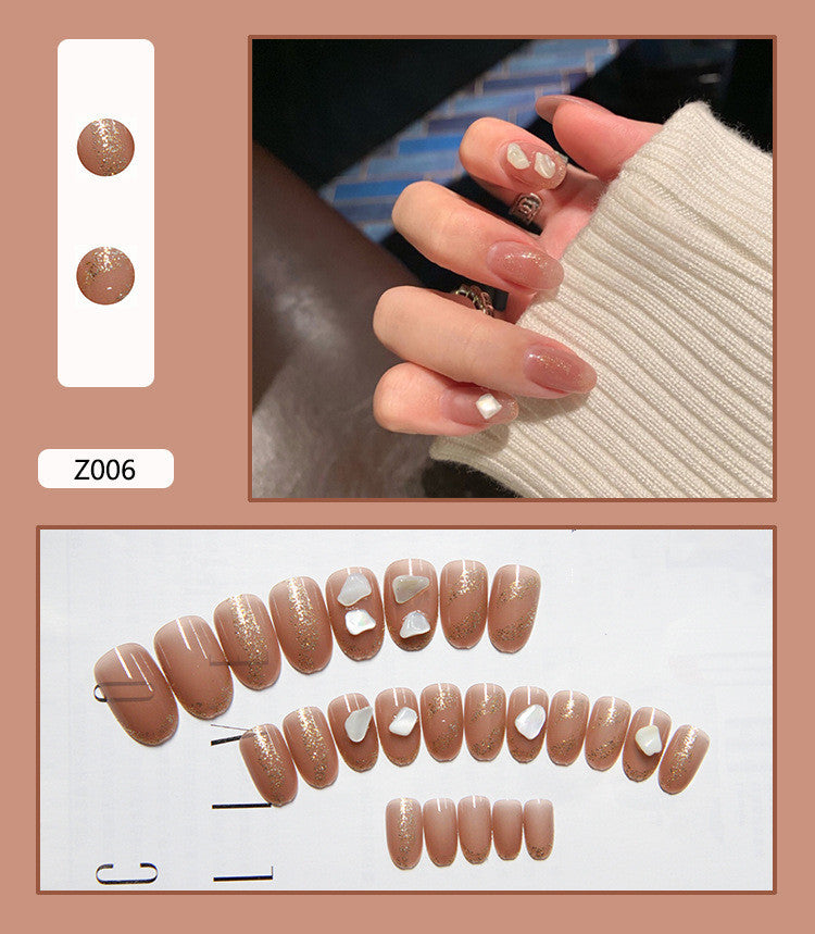 Nail Patches Fake Nails Stickers Set - Assorted Colors, Long-Lasting