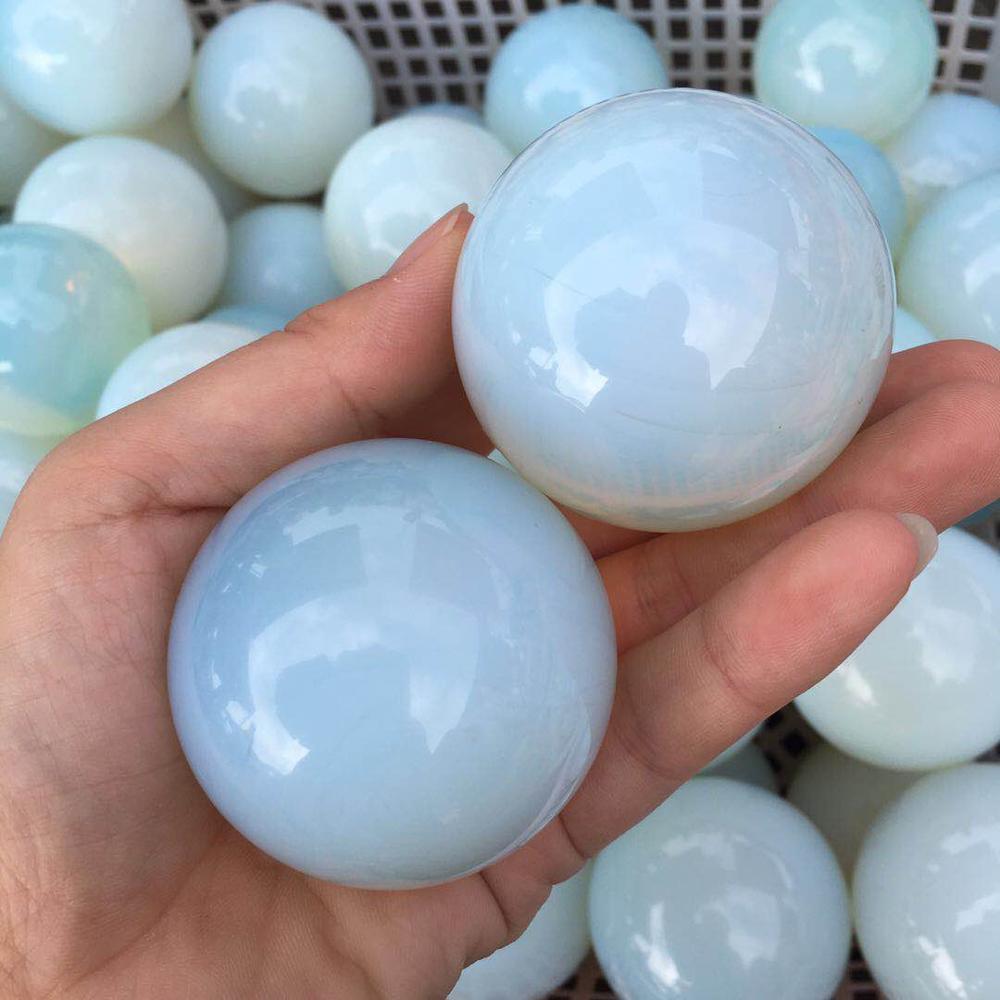 Natural Opal Energy Stone Ball for Home Decor - 40-50mm, 150g