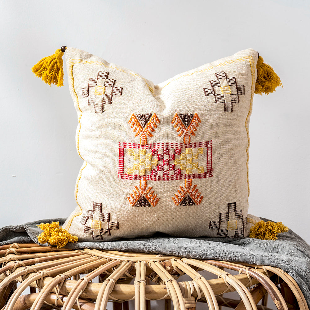 Handmade Moroccan Style Floor Cushion for Bay Window Sofa Boho Bohemian Decor