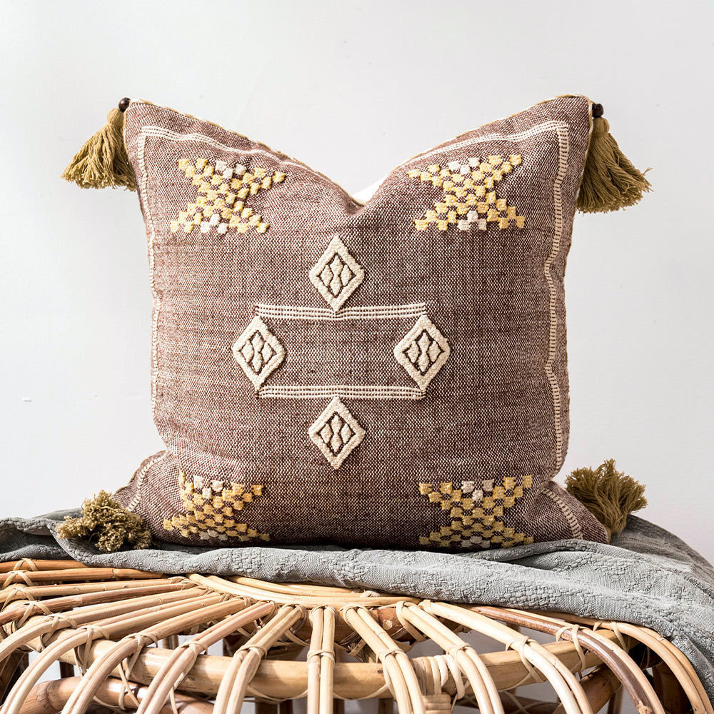 Handmade Moroccan Style Floor Cushion for Bay Window Sofa Boho Bohemian Decor